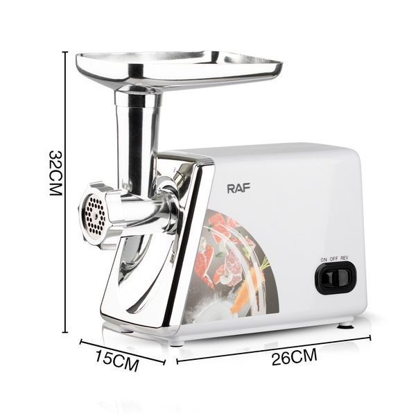 Мясорубка электрическая RAF R.3383 с защитой от перегрева 2500W для кухни White 3_07560 фото