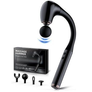 Перкусійний масажер RIAS JA-G4 з USB Type-C для глибокого розслаблення Black 3_07772 фото