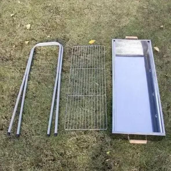 Мангал Barbecue 770SS складной с решеткой 70x30x70 см 3_04950 фото