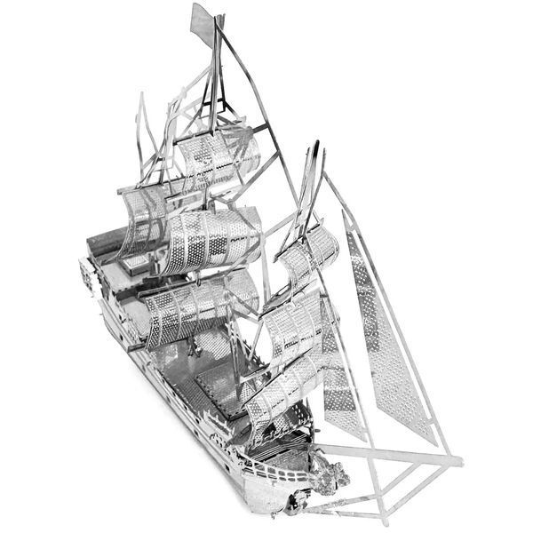 Металлическая 3D модель головоломка Пиратский корабль Black Pearl 3_07974 фото
