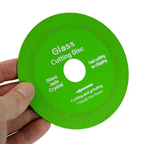 Алмазный диск GlassPro GCD-16 для стекла и плитки 110х15х22.23 мм зеленый 3_05833 фото