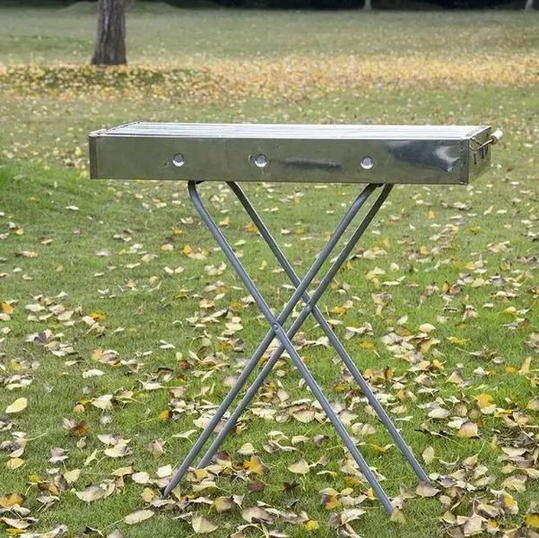 Мангал Barbecue 770SS складной с решеткой 70x30x70 см 3_04950 фото
