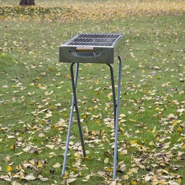 Мангал Barbecue 770SS складной с решеткой 70x30x70 см 3_04950 фото
