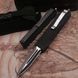 Нож выкидной MicroTech 357-3 с клипсой и стеклобоем 23см черный 7_01553 фото 2