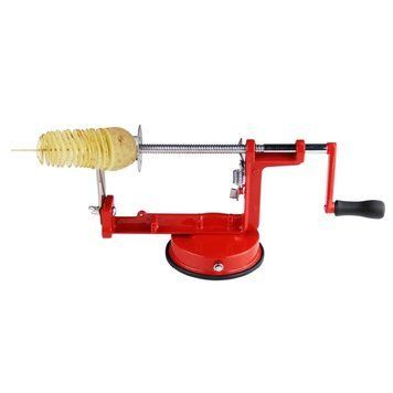 Машинка для нарізки картоплі спіраллю Spiral Potato Slicer Red 3_04552 фото