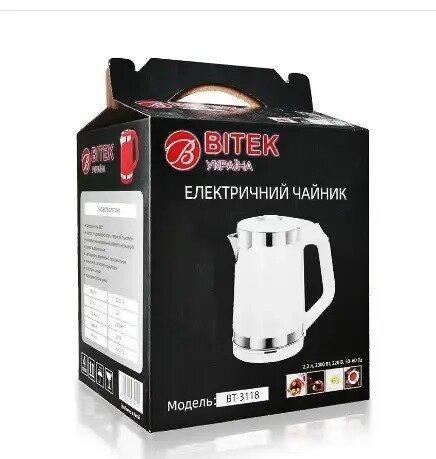 Електрочайник BITEK BT-3118 дисковий 2.2L 2000W 4 кольори (3_02706) 3_02706 фото