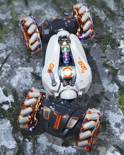 Машинка-перевертень Spray Car 2277-3B з парогенератором та керуванням від руки сіра 3_05861 фото