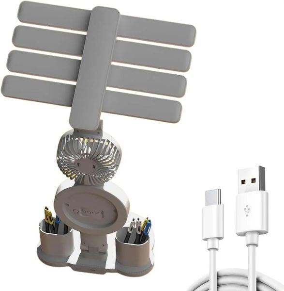 Аккумуляторная LED лампа-органайзер R-512 с вентилятором и RGB White 3_08101 фото
