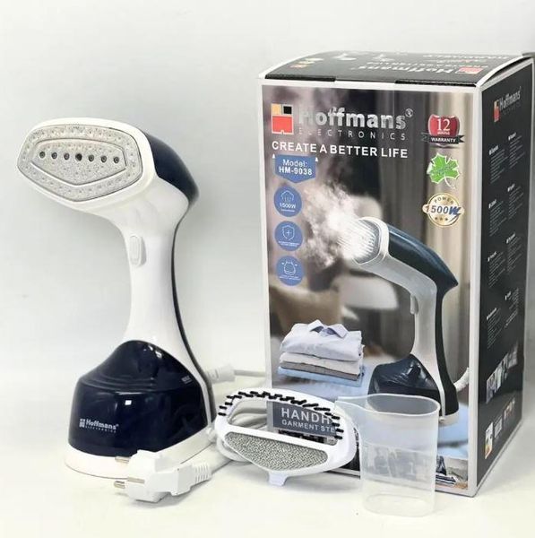 Отпариватель для одежды Hoffmans HM-9038 мощность 1500W 250ml цвет White 3_07390 фото