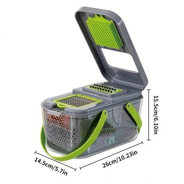 Багатофункціональна овочерізка Veggie Slicer з 22 насадками для різання 3_04715 фото