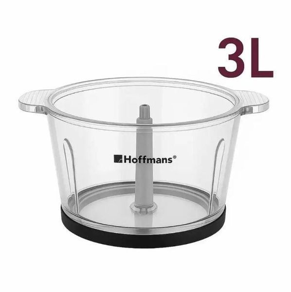 Мощный блендер Hoffmans HM-8857 3 литра 1800 ватт для измельчения Silver-Black 3_07340 фото