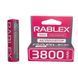 Акумулятор Rablex Li-ion 18650 3800mAh 3.7V для пристроїв 1 шт Red 7_01603 фото 1