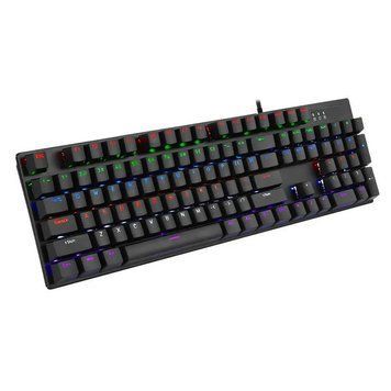 Ігрова клавіатура UKC K101 з RGB підсвіткою та USB підключенням Чорна 3_07264 фото