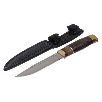 Ніж мисливський Hunter 2683 із чохлом 26см Brown 7_00939 фото