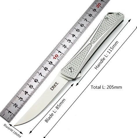 Складной нож CRKT 2779 с клипсой и прочной конструкцией 20.5 см Серый 7_00216 фото