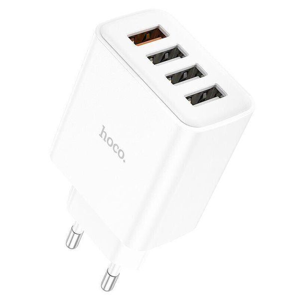 Універсальне зарядний пристрій Hoco C102A 18W 4xUSB Швидка зарядка QC3.0 Колір 7_01698 фото