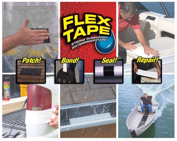 Клейка стрічка Flex Seal Pro 10x150 см водонепроникна чорна 3_6844 фото