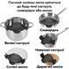 Универсальный сливник для кастрюли VPR-13 из силикона удобный Black 3_07203 фото 3