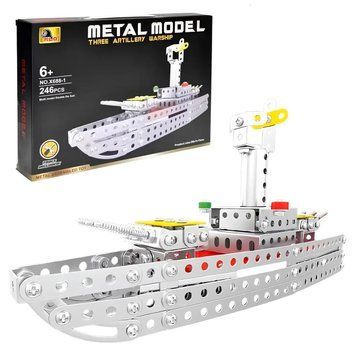 Дитячий металевий конструктор Warship X688-1 246 деталей 3_05728 фото