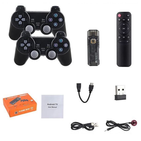 Ігрова приставка TV&Game Stick X8 64Gb 8K Ultra HD з бездротовими джойстиками 3_04097 фото