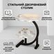 Журнальный столик MD-64230 с двумя уровнями 40x40x60 см White 3_08764 фото 3