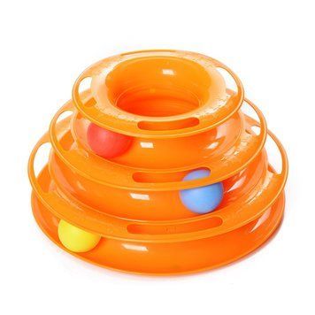 Игрушка для кошек GZ-18 многослойная с мячиками для развлечения Orange 3_07014 фото