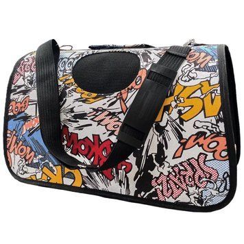 Сумка для животных CosmoPet CP-CS с вентиляцией 38x17x23 см White-Comics 3_07241 фото