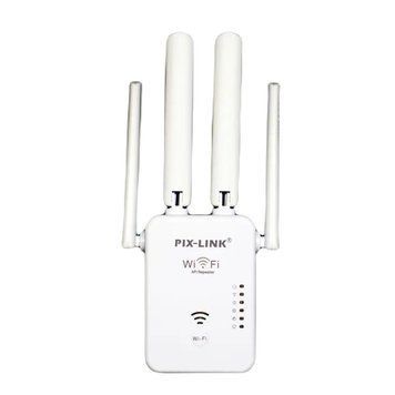 Wi-Fi ретранслятор Pix-Link WR49S4T 300 Mbps 2.4 GHz білий 3_05615 фото