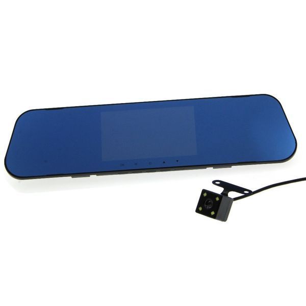 Зеркало-видеорегистратор DVR L900 Full HD с камерой заднего вида черный 4_570944184 фото