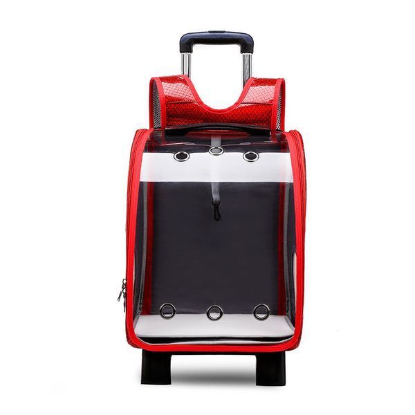 Рюкзак для домашніх тварин CosmoPet CP-301 з висувною ручкою 42x33x27см Червоний 3_06460 фото