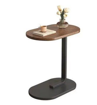 Журнальный столик овальный 28x45x60 см Brown-Black 3_08224 фото