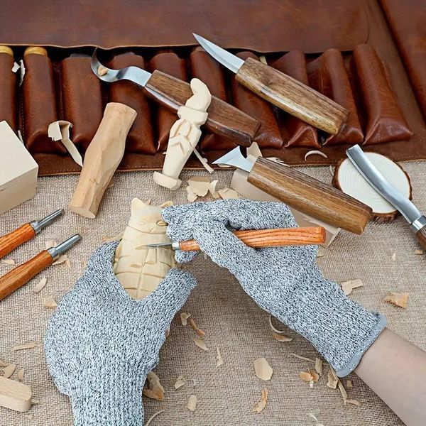 Комплект різьбових інструментів RIAS DIY-17 для дерева в сумці 17 шт 3_07038 фото