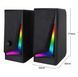 Колонки Music Dj MJ-100A с RGB USB 2.0 Black 7_02655 фото 3