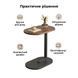 Журнальний стіл овальний 28x45x60 см Brown-Black 3_08224 фото 2