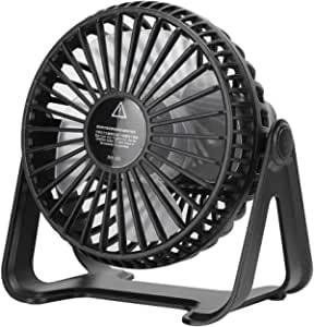 Настольный зарядный вентилятор Mini Fan XH-08 3.5W для комфортного отдыха Black 7_02652 фото