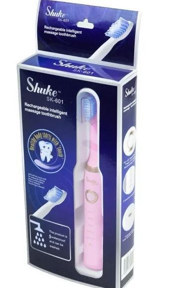 Зубна щітка Shuke SK-601 з 4 насадками та акумулятором 2_009753 фото
