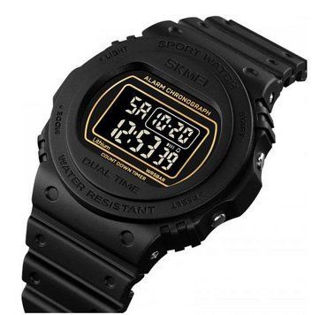 Мужские наручные часы Skmei 1776BKBK водонепроницаемые с подсветкой Black 7_02553 фото