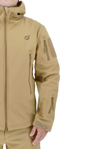 Тактична куртка чоловіча Eagle JA-01 Soft Shell з флісом Койот 3XL 3_03531 фото