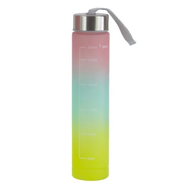 Набор спортивных бутылок 3 в 1 с разметкой 300ml/900ml/2000ml розовый 3_05423 фото