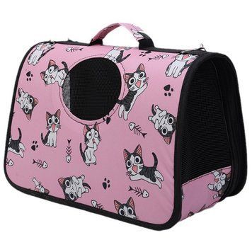 Сумка для животных CosmoPet CP-cat с вентиляцией 43x20x27 см Розовая 3_07244 фото