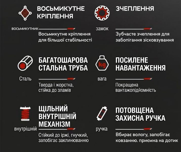 Дверной турник PUB стальной регулируемый 70&ndash;100 см Black 3_08192 фото
