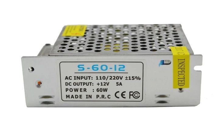 Блок живлення S-60-12 12V 5A 60W металевий 3_00714 фото