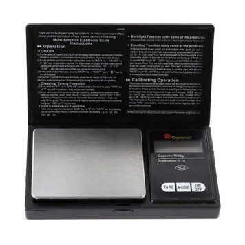 Ювелирные электронные весы Domotec MS-2020 1000/0.01 г черные 3_00641 фото
