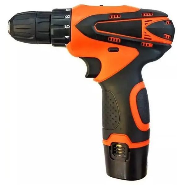 Аккумуляторный шуруповерт AT-CD1201 с инструментами 12V в кейсе Orange-Black 3_06248 фото