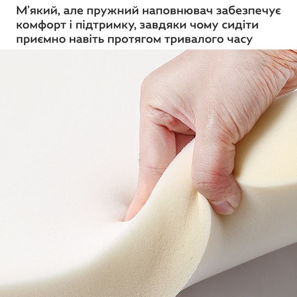 Кухонний стілець RIAS DSF-200 з м'яким сидінням і спинкою 56x52x75 см Сірий 3_07781 фото