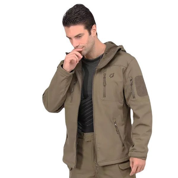Чоловіча тактична куртка Eagle JA-01-0 Soft Shell з флісом Олива XL 3_03327 фото