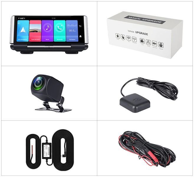 Видеорегистратор DVR K6 7" IPS GPS с двумя камерами 1/8 ГБ Android 3_01363 фото