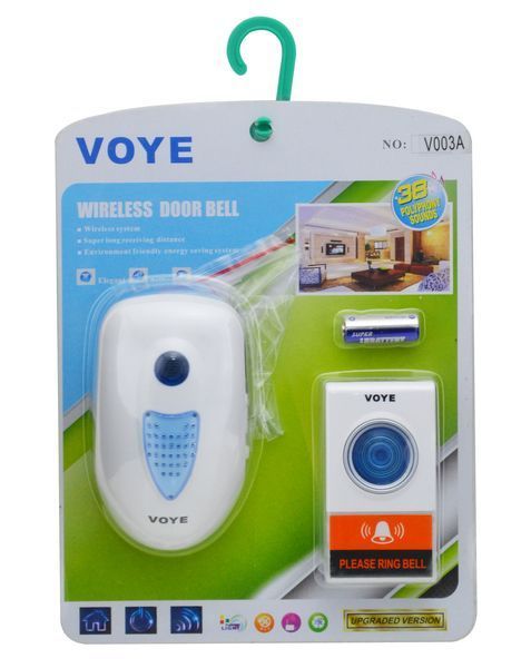 Беспроводной дверной звонок Voye V003A на 220V White 3_04534 фото