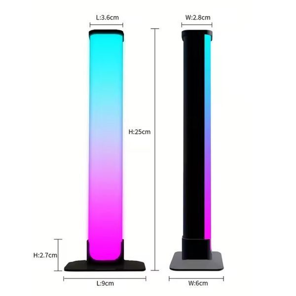 Комплект LED ламп Ambiance Light Bar RGB з управлінням через Bluetooth 25см 2 шт 3_06008 фото