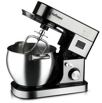 Планетарный миксер Hoffmans HM-8082 с 3 насадками 2000W 15L Цвет Silver-Black 3_07350 фото